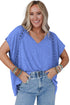 Crochet Lace Detail Oversized Tee